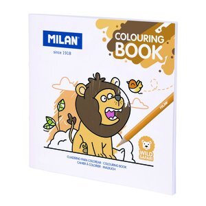CUADERNO PARA COLOREAR MILAN 140g 20h WILD SAFARI
